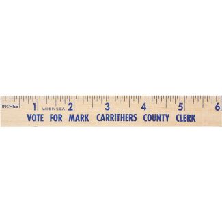 6 Natural Finish Flat Wood Ruler