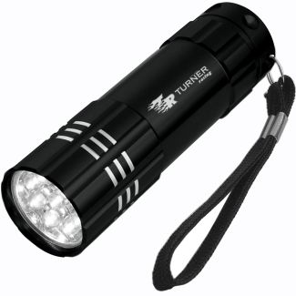 Aluminum LED Flashlight With Strap