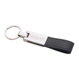 Leather/Silver Key Ring