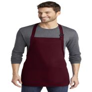 Port Authority Medium Length Apron with Pouch Pockets
