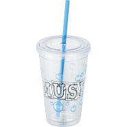 16 oz. Double Wall Tumbler with Straw
