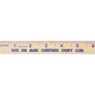 6 Natural Finish Flat Wood Ruler