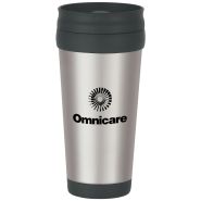 16 Oz. Stainless Steel Tumbler With Slide Action Lid And Plastic