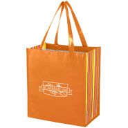 Shiny Laminated Non&acirc;��Woven Tropic Shopper Tote Bag
