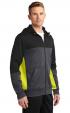 Sport-Tek Tech Fleece Colorblock Full Zip Hooded Jacket Thumbnail 1