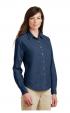 Port & Company Women's Long Sleeve Value Denim Shirts Thumbnail 1