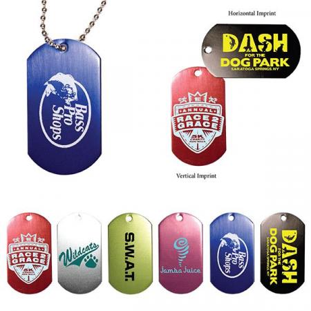 Dog Tag with 4 1/2 Ball Chains 1