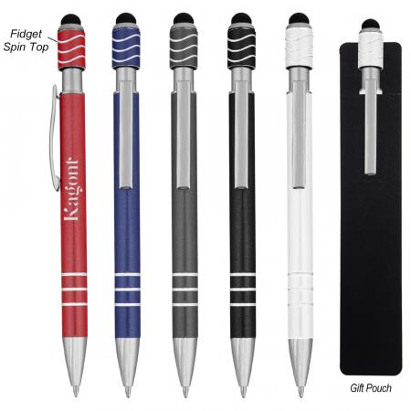 Spin Top Pen With Stylus 1