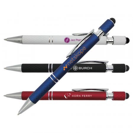 Halcyon Executive Metal Spin Top Pen with Stylus 1
