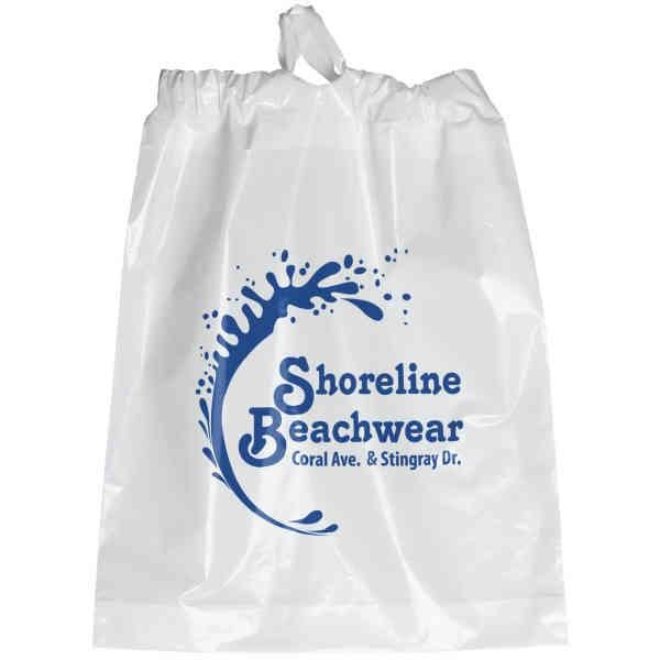 NFL Approved Clear Poly-Draw Plastic Bags