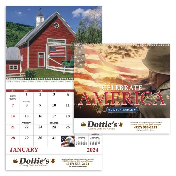 Celebrate America - Spiral Calendars