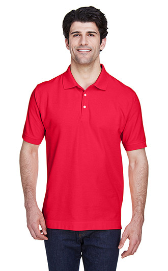 Devon &amp; Jones Men&#039;s Pima Pique Short-Sleeve Polo