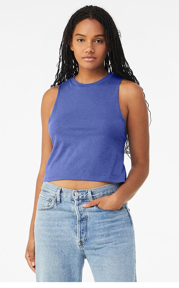 Promotional BELLA CANVAS Women's Racerback Crop Tank Custom - Main Image