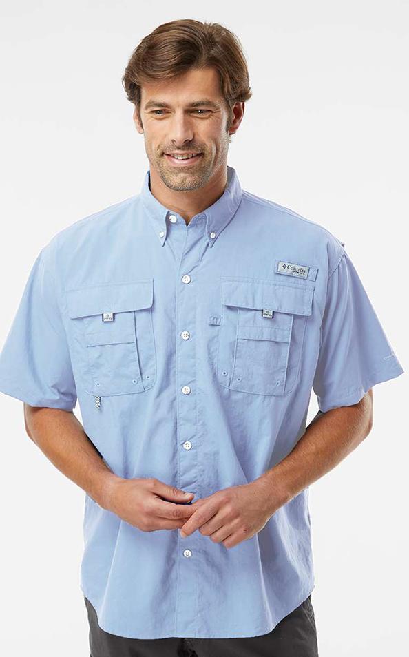Columbia Chemise à manches courtes Bahama II pour homme, bleu