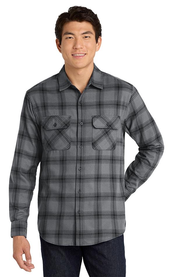 Promotional Port Authority Plaid Flannel Shirt Custom