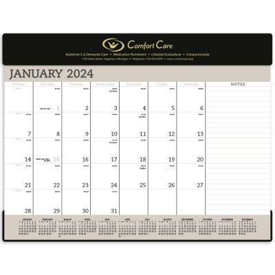 Vinyl Desk Pad Promotional Calendars Rushimprint