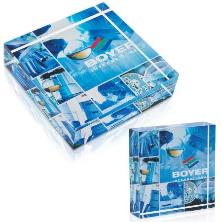 Square Acrylic Paperweight 1