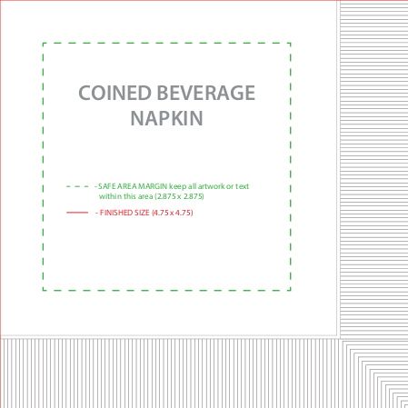 Full Color 3 Ply Premium Coined Beverage Napkin 1