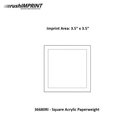 Square Acrylic Paperweight 2