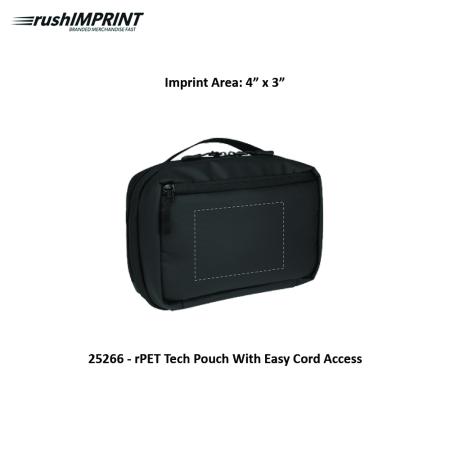 rPET Tech Pouch With Easy Cord Access 1