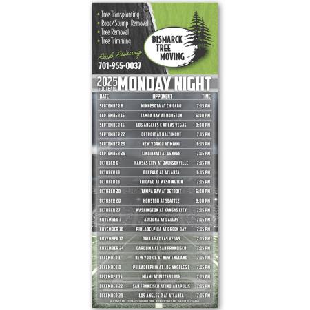 Football Schedule Magnet - Custom Imprint 2