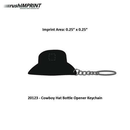 Cowboy Hat Bottle Opener Keychain 1