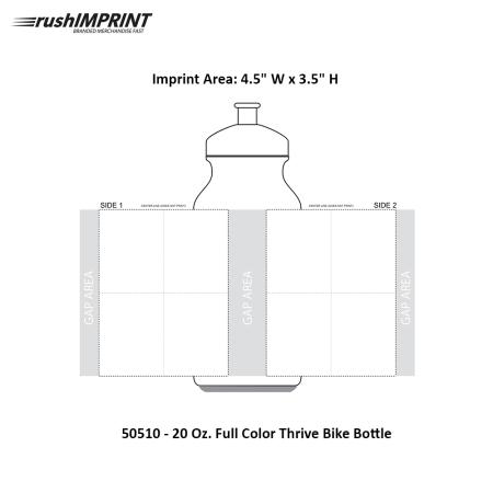 20 Oz. Full Color Thrive Bike Bottle 1