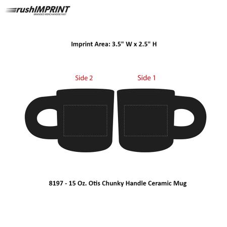 15 Oz. Otis Chunky Handle Ceramic Mug 1