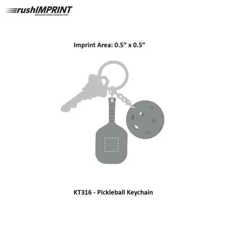 Pickleball Keychain 1