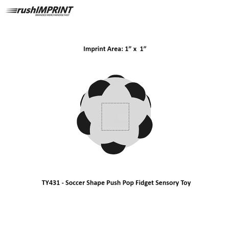 Soccer Shape Push Pop Fidget Sensory Toy 1