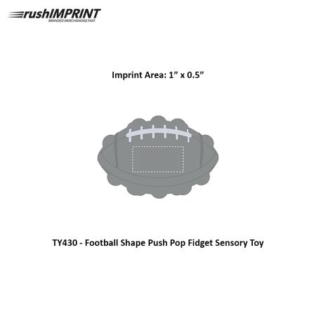 Football Shape Push Pop Fidget Sensory Toy 1