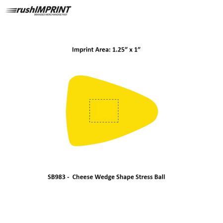 Cheese Wedge Shape Stress Ball 2