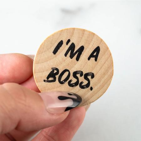 Wooden Nickel - 1 Side Imprint Only 1