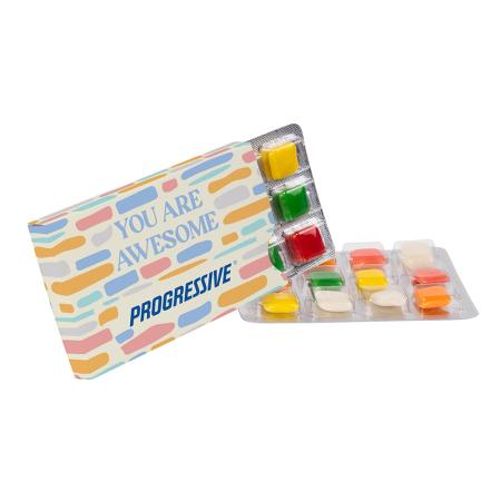Assorted Chicklet Gum Pack 24pc 3