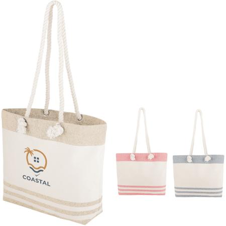 Marlo 10 Oz. Recycled Cotton Tote Bag With Twist Rope Handles 1