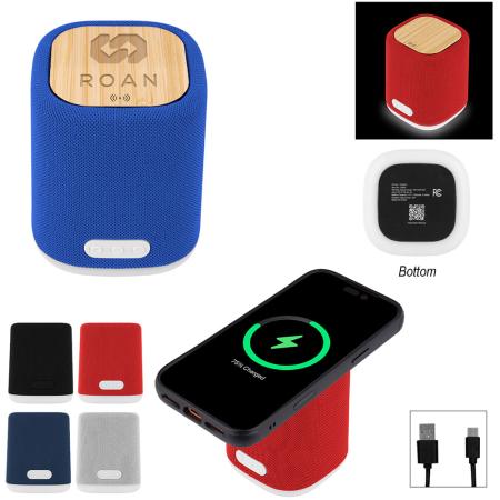 Recycled Light Up Speaker & Wireless Charger 1