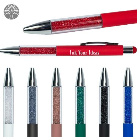 Recycled Glitter Grip Stylus Pen 1