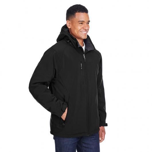 Glacier Men's Insulated Soft Shell Jackets with Detachable Hood 1