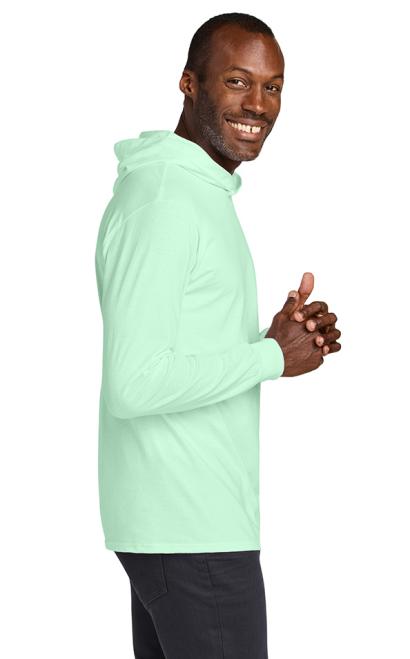 Jerzees Classics Unisex Cotton Long Sleeve Hooded T-Shirt 1