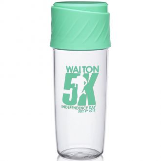16 Oz. BPA Free Dual Sip-N-Snack Plastic Sports Water Bottle