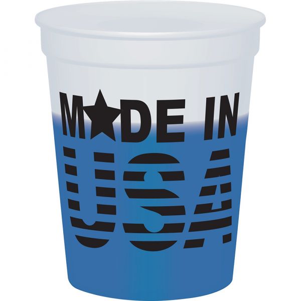 Logo Mood Stadium Cups (17 Oz., Screen Print), Plastic Cups