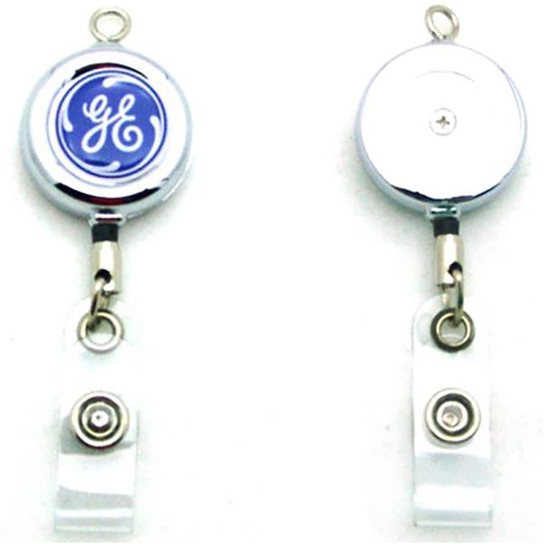 Promotional Metal Badge Reel w/Top Eye Loop - Custom Promotional Products