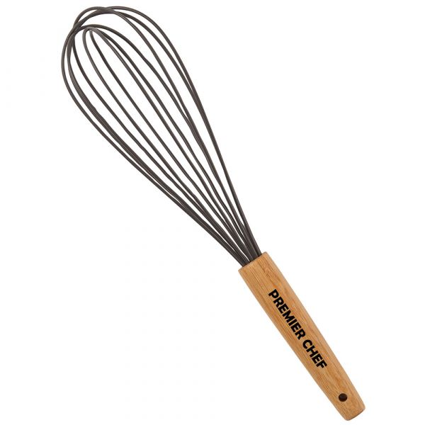 Promotional Silicone Whisk With Bamboo Handle