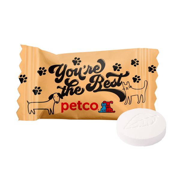 4 Color Process Jumbo Wrapped Peppermints