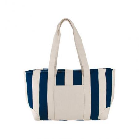 Large Striped Canvas Totes 1