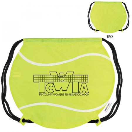Gametime Tennis Ball Drawstring Backpacks 1