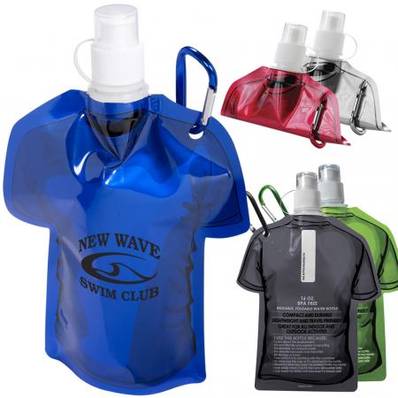 T-Shirt Shaped Collapsible Water Bottles 1