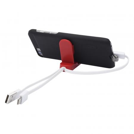 3-In-1 Charging Cable Phone Stand & Key Rings 2