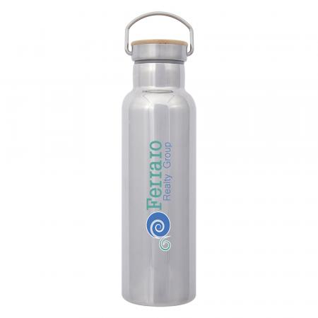 21 Oz. Shiny Liberty Stainless Steel Bottles With Bamboo Lid 5