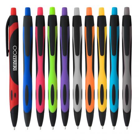 Two-Tone Sleek Write Rubberized Pens 2